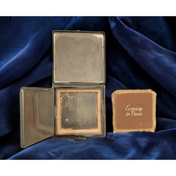 BOURJOIS EVENING IN PARIS Powder Compact Powder Mirror 1930s/1940s VG CONDITION - Picture 3 of 4